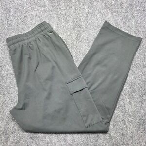 Mondetta Performance Luxury Men's Large Cargo Pants Green Grey Stretch 1732082
